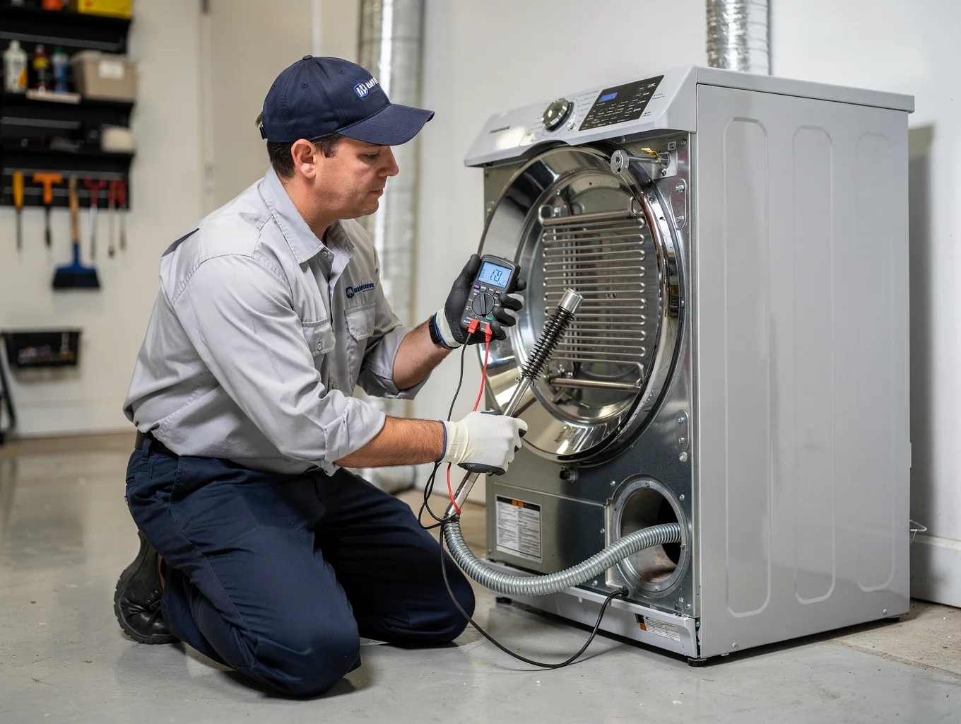 Diagnostic check on a residential dryer unit